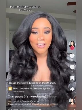Outre Julianne 24” perfect hairline 13"x6" Lace Wig - Black
